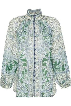ZIMMERMANN Ottie Bluse mit Paisley-Print