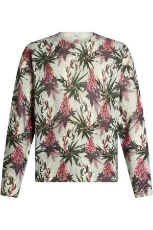 Etro Intarsien-Pullover mit Blumen