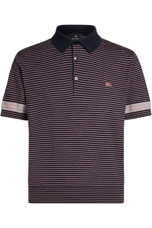 Etro Gestricktes Poloshirt mit Streifen