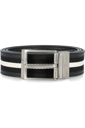 Bally Gestreifter Shiffie Gürtel 35mm