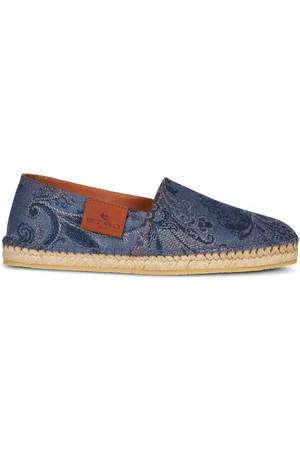 Etro Espadrilles aus Jacquard-Denim