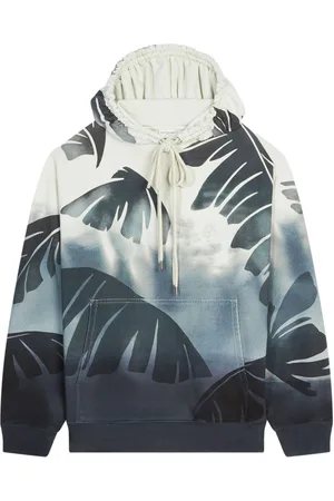 DRIES VAN NOTEN Hoodie mit Palmen-Print