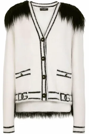 Dolce & Gabbana Cardigan mit Faux Fur