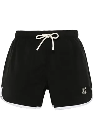 Palm Angels Badeshorts mit Monogramm-Patch