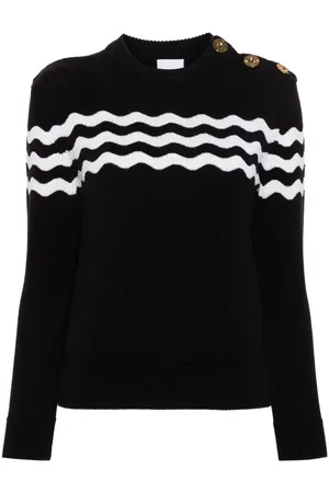 Patou Gestrickter Wave Pullover