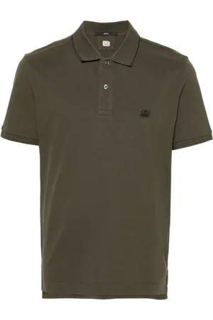 C.P. Company Pikee-Poloshirt mit Logo-Patch