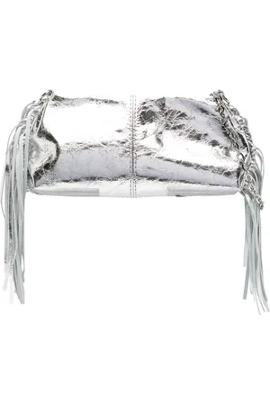 Maje Mini Miss M Tote Bag im Metallic-Look