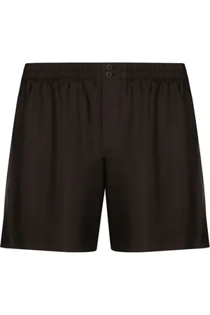 Dolce & Gabbana Seidenshorts mit Logo-Applikation