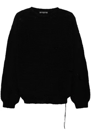 MASTERMIND Intarsien-Pullover mit Totenkopf