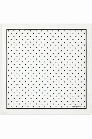 Dolce & Gabbana Seidenschal mit Polka Dots
