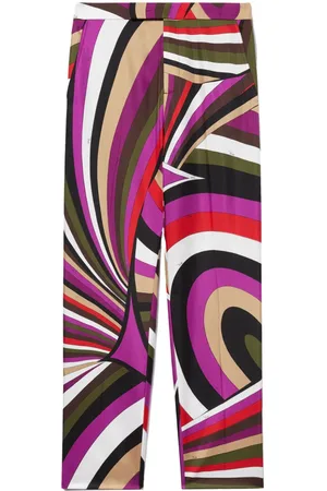 Puccini Hose aus Seide mit abstraktem Print