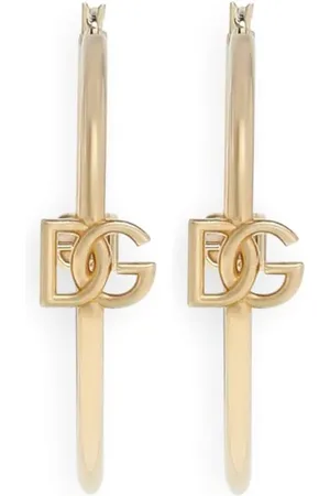 Dolce & Gabbana Creolen mit Logo-Anhänger
