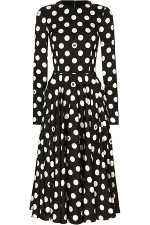 Dolce & Gabbana Midikleid mit Polka Dots