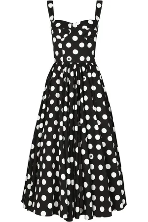 Dolce & Gabbana Midikleid mit Polka Dots