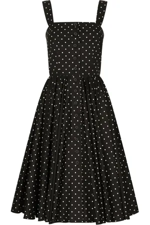 Dolce & Gabbana Midikleid mit Polka Dots