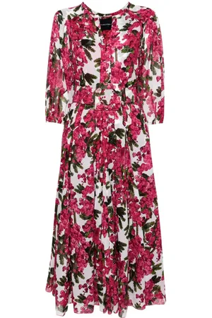 SAMANTHA SUNG Vera Kleid mit Mimosen-Print