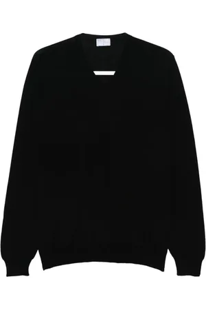 FEDELI Pullover mit V-Ausschnitt