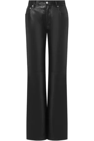 Moschino Schlaghose aus Leder