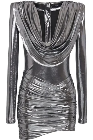 Balmain Minikleid mit drapiertem Ausschnitt