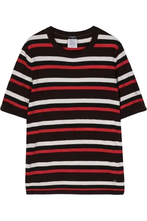 CHANEL 2000 gestreiftes T-Shirt