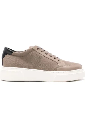 Giorgio Armani Canvas-Sneakers mit Schnürung