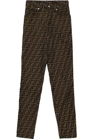 Fendi Gerade Jeans mit Zucca-Jacquard