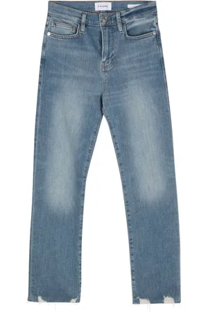 Frame Straight-Leg-Jeans mit hohem Bund