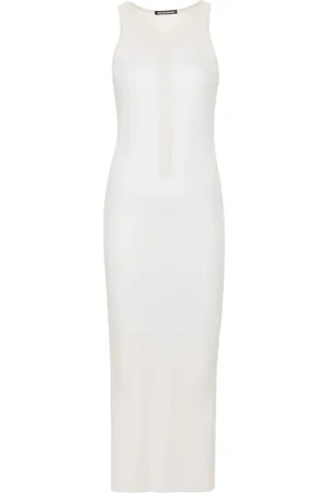 ANDREADAMO Fein geripptes Maxikleid