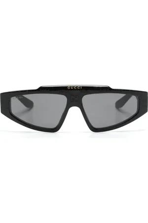 Gucci GG Supreme Sonnenbrille mit geometrischem Gestell