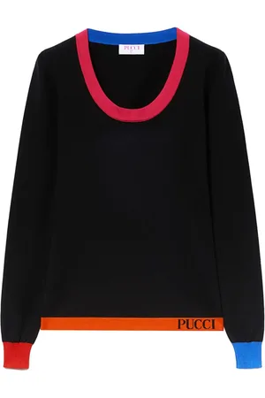 Puccini Pullover in Colour-Block-Optik