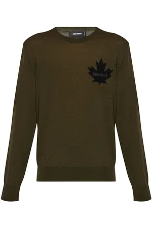 Dsquared2 Pullover mit Ahornblatt-Intarsie