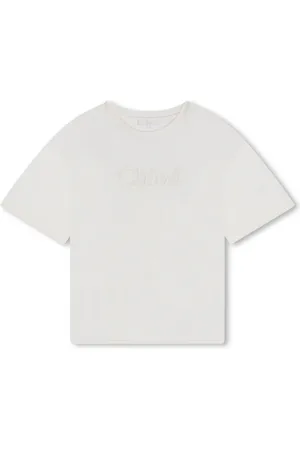 Chloé T-Shirt mit Logo-Stickerei