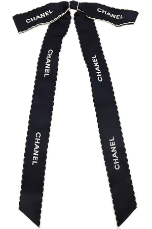 CHANEL 1990-2000s Satin-Schleife mit Logo