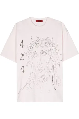 424 FAIRFAX T-Shirt mit Zeichnungs-Print