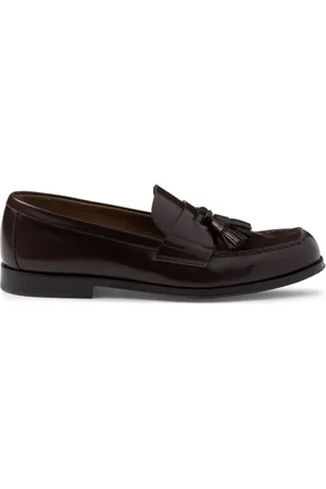 Prada Loafer aus gebürstetem Leder