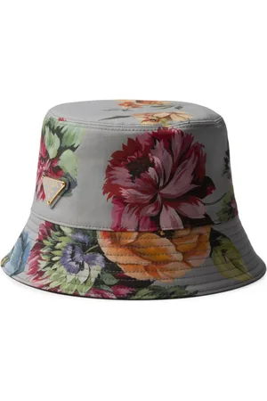 Prada Fischerhut mit Blumen-Print