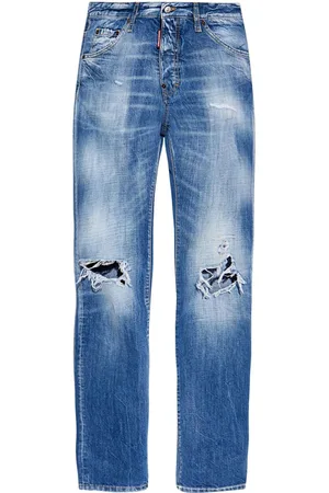 Dsquared2 Gerade Cool Guy Distressed-Jeans