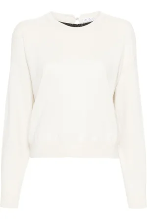 Brunello Cucinelli Monili Kaschmirpullover mit Kette