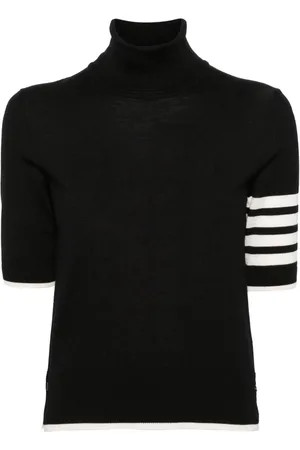 Thom Browne Kurzärmeliger Pullover mit Streifen