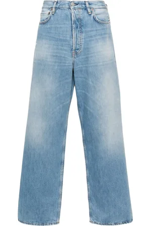 Acne Studios Halbhohe Wide-Leg-Jeans