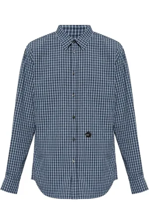 Dsquared2 Kariertes Hemd mit Logo-Patch