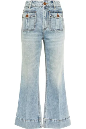 ZIMMERMANN Ausgestellte Cropped-Jeans