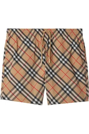 Burberry Karierte Badeshorts mit Kordelzug