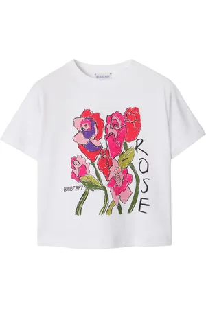 Burberry T-Shirt mit Rosenmotiv