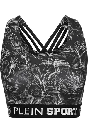Philipp Plein Sport-BH mit grafischem Print
