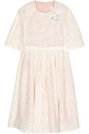 Eirene Plissiertes Kleid mit Pailletten