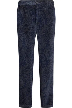 Etro Schmale Hose mit Paisley-Jacquard