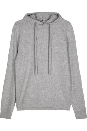 MAN ON THE BOON. Hoodie aus Kaschmir mit Kordelzug