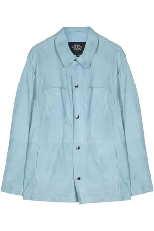 MAN ON THE BOON. Wildlederjacke mit Druckknopf