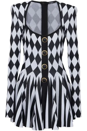 Balmain Gestricktes Minikleid